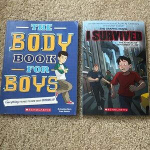 The Body Book for Boys & I survived graphic novel, September 11, 2001